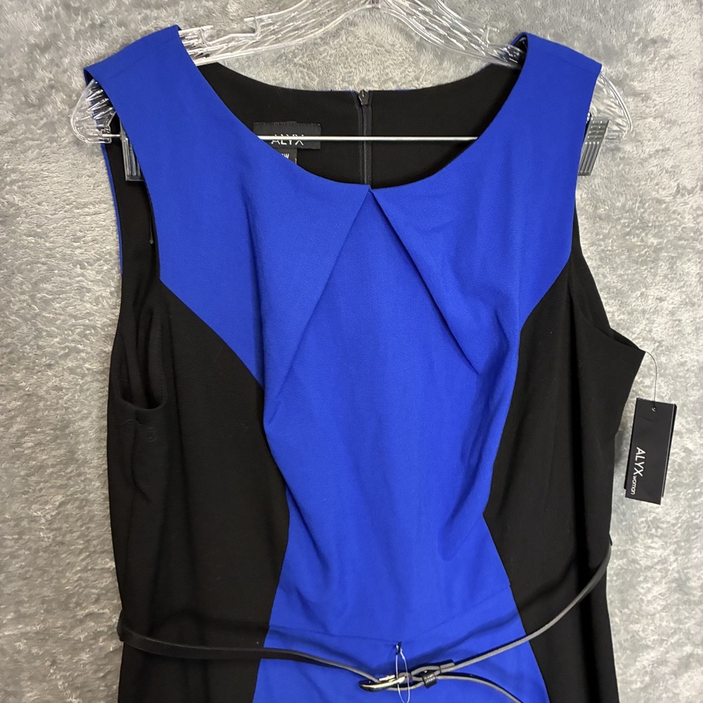 Alyx Womens Fit Flare Dress 14W Paneled Tailored Careerwear Office Chic NWT